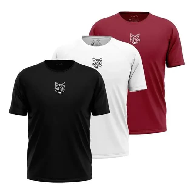Kit com 3 Camisetas Dry Alpha