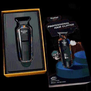 Máquina De Acabamento Profissional Kemei - Max5090 Visor Lcd Multicolor 127/220v