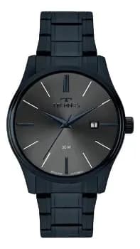 Relógio Technos Masculino Steel Azul - 2115ubt/1f Bisel Cinza
