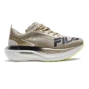 Fila Adulto Racer Carbon 3 Tri Tênis de Corrida Dourado Tamanho 38 com Placa de Carbono
