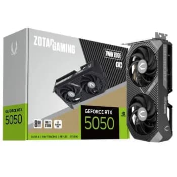 Placa de Vídeo Zotac Gaming NVIDIA GeForce RTX 5050 Twin Edge OC, 8GB, GDDR6, DLSS, Ray Tracing
