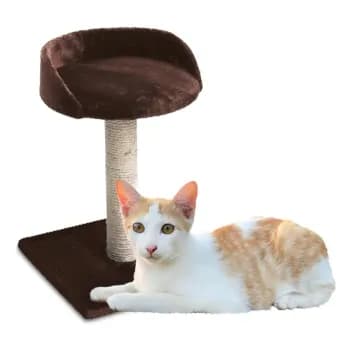 Arranhador Gatos Chalesco - Torre Com Base - 34x45cm