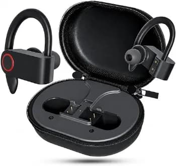 Fone De Ouvido Bluetooth ITBLUE 5.4 Esportivo Sem Fio, Prova D'Água IPX5, com Microfone, 30h De Bateria, com Gancho Ergonômico Para Corrida, Academia