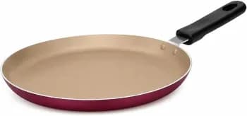 Frigideira Panquequeira Antiaderente Premium – Panquecas, Tapiocas, Crepes e Omeletes | Revestimento Antiaderente de Alta Performance, Cozimento Uniforme, Cabo Ergonômico Antitérmico (Cereja)