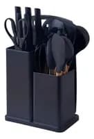 Kit Utensílios Cozinha Silicone 19 Peças