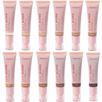 Base líquida Soft Blend Acabamento Matte Ruby Rose 30g HBM301