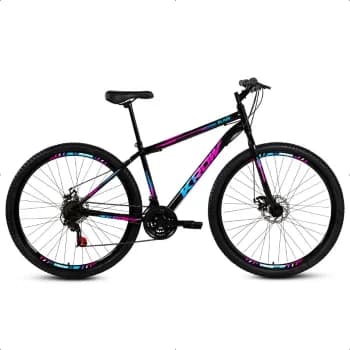 Bicicleta Aro 29 Aço Carbono (Freios a Disco, 21 Marchas, Krow Bikes) 🔥