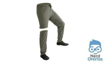 Calça De Pesca Prot. S. Uv C/ziper Joelho Musgo - Mar Negro