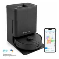 Robô Aspirador Pó Wi-Fi Inteligente 20000Pa Autolimpante Água X20 Kuanttum Passa Pano MOP Mapeamento LDS Cor Preto 220v