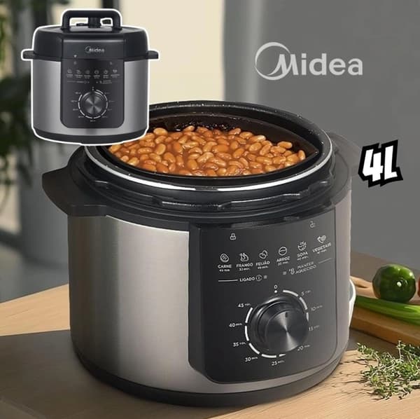 Midea Panela de Pressão Mecânica 4L,127V