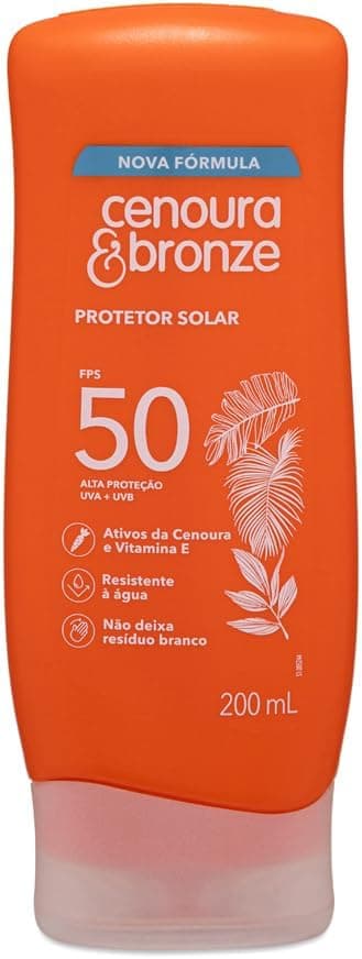 Protetor Solar FPS 50 Cenoura & Bronze 200ml