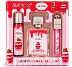 Kit Presente Feminino Perfume Gloss E Hidratante Labial