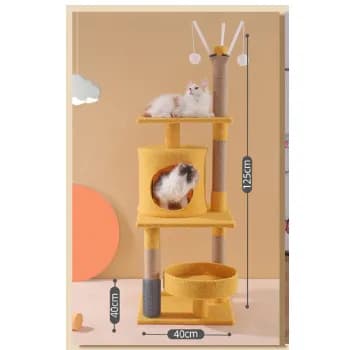 Arranhador Gato Torre 4 Andares Gigante arranhador para gatos torre para gato casa para gato brinquedo para gato