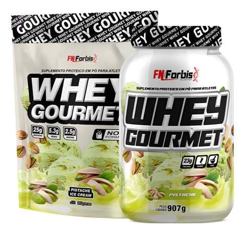 Kit Pote + Refil Whey Protein Gourmet - Fn Forbis Nutrition