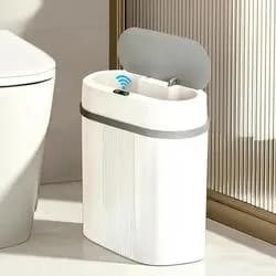 Lixeira Automática Eletrônica Sensor Inteligente - 12 Litros Branco