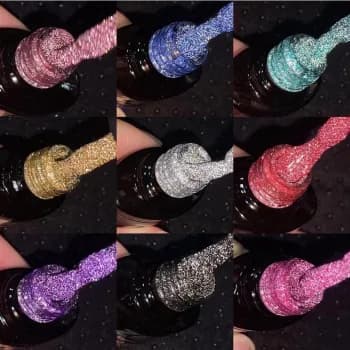Kit com 6 Esmaltes em Gel 10ml Cores Aleatórias