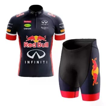 Conjunto Camisa Manga Curta E Bermuda Mtb Red Bull Dry Fit !!️