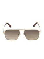 GUESS Óculos Sol Masculino Retangular Dourado