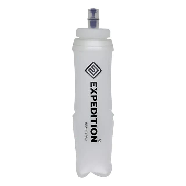 Garrafa Expedition Soft Flask 500ml Silicone - Corrida Bike Cor Branco
