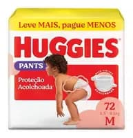 Fralda Pants Huggies, Tamanho M, 72 unidades