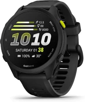 Garmin Relógio Forerunner 70 Preto 42mm com Monitor Cardíaco de Pulso e GPS | Smartwatch de corrida de nível iniciante, ritmo