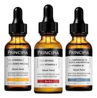 Kit Principia 3 Séruns: Vitamina C, Retinol, Ácido Hialurônico