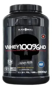 Proteína Black Skull Whey 100% Hd Em Pó Sabor Baunilha X 900g