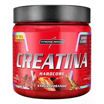 Creatina Hardcore 350g Integralmedica Morango