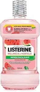 Enxaguante Bucal de Melancia e Hortelã Listerine, Antibacteriano, 1L