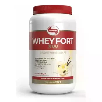 Suplemento alimentar Whey Fort 3W 900g Vitafor