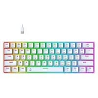 Teclado Mecânico Gamer Rise Mode GM1 White, RGB, Switch Outemu Brown