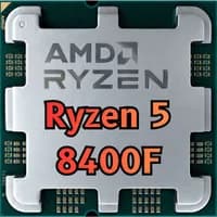Processador AMD Ryzen 5 8400F, 6/12, 4.2 GHz (4.7GHz Max), Cache 22MB, AM5