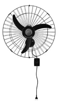 Ventilador De Parede Oscilante Ventisol 60cm Preto Bivolt 60 Cm Preto