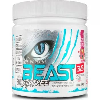 Pré-Treino Beast Sem Cafeína 300g Frutas Vermelhas