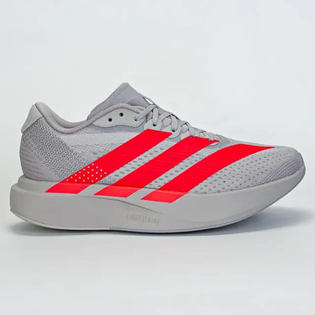 Tênis  adidas Adizero Pacer Feminino Corrida Cinza/vermelho Liso  38  Br.