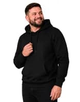 Moletom Masculino Canguru Capuz Preto
