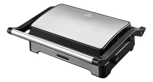 Sanduicheira e Mini Grill HQ 180º 1000W Antiaderente Inox HQ-SG002 220V