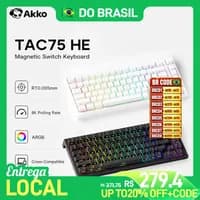 Teclado Akko TAC75 HE Magnético 75% ANSI