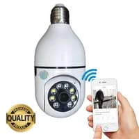 Câmera Segurança Panorâmica E27 Wifi com Detecção