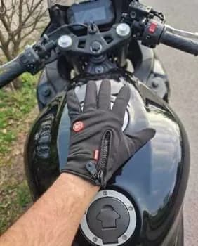 Luva Térmica Moto Touch Screen Frio Chuva Antiderrapante Preto Unico