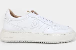 Tênis Couro Democrata Denim Block Masculino - Branco