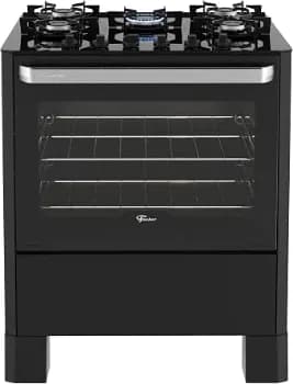 Fischer Fogão de Piso a Gás 5 Bocas Fit Line Trempe Iron Preto
