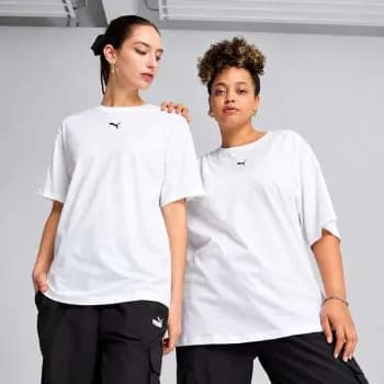 Camiseta Feminina Ess Relaxed Tee Puma Puma White Lobo P Lisa