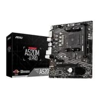 Placa-Mãe MSI A520M-A PRO, AMD AM4, mATX