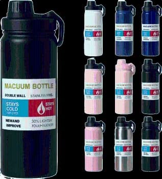 Garrafa De Água Termica 800ml Café Inox Copo Frio E Quente