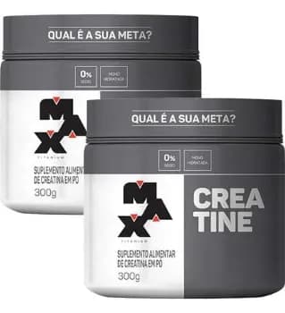 Creatina Max Titanium Em Pó Sem Sabor X 300g 2 Un