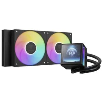 Water Cooler Gamdias Chione P5-240, RGB, 240mm, Display Digital, Intel-AMD, PWM, Preto ✨
