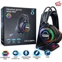 Headset Gamer 7.1 RGB Delta-f7140 com Microfone